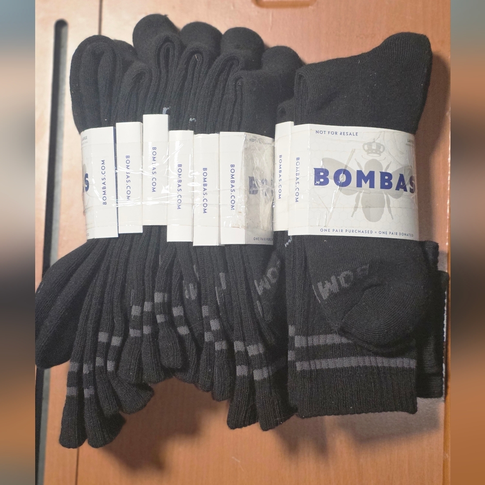 8 pairs Of New Large Calf Socks Bomba Honey Comb Mens Womens Socks